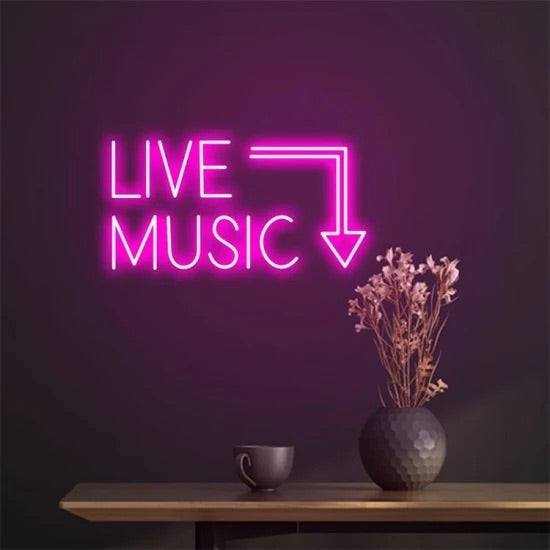 Live music neon