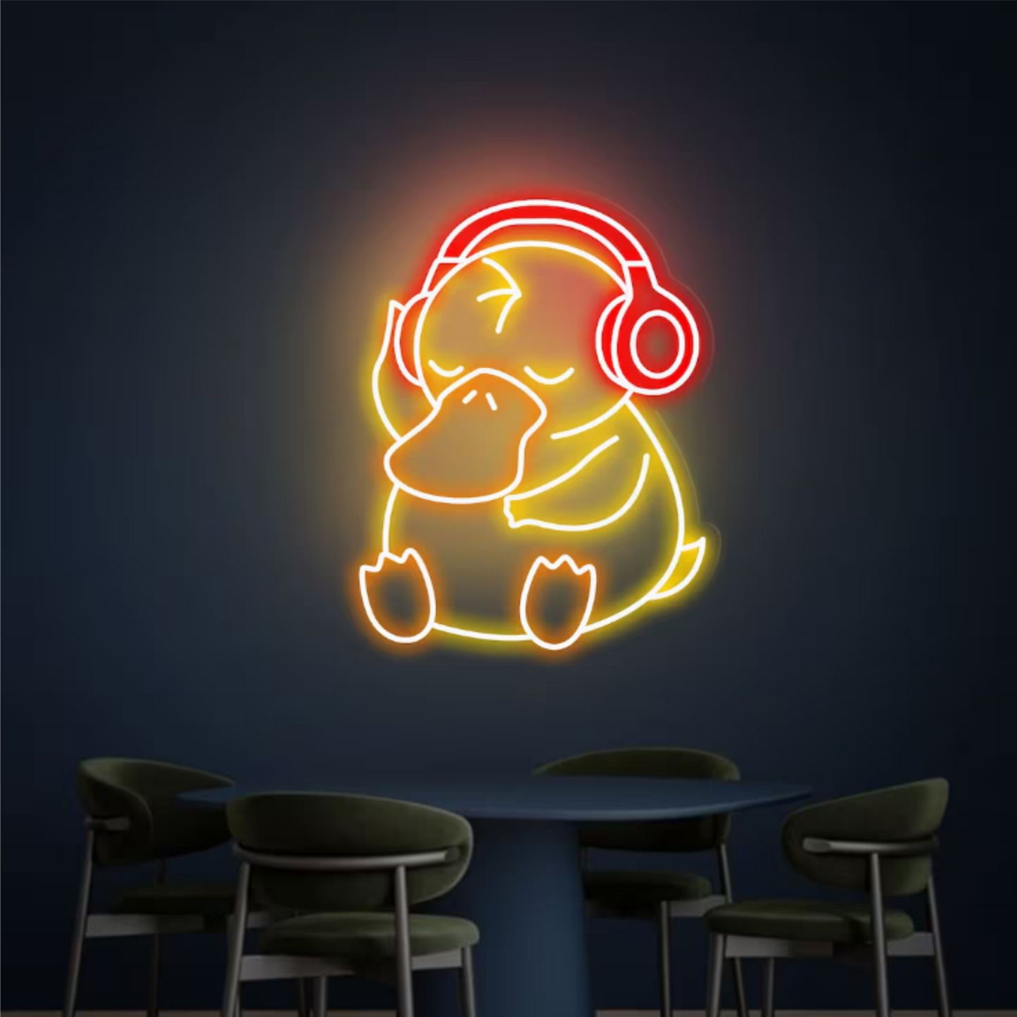 psyduck pokemon neon