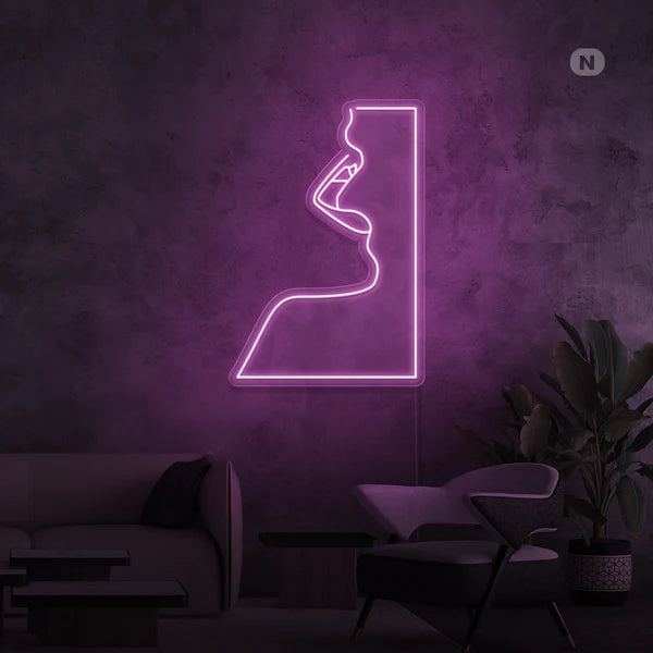 bocca quadro neon