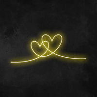 doppio cuore Neon
