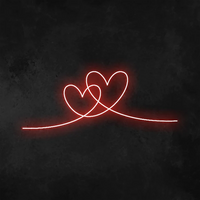 doppio cuore Neon