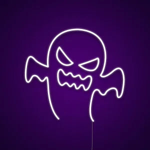 fantasma halloween neon