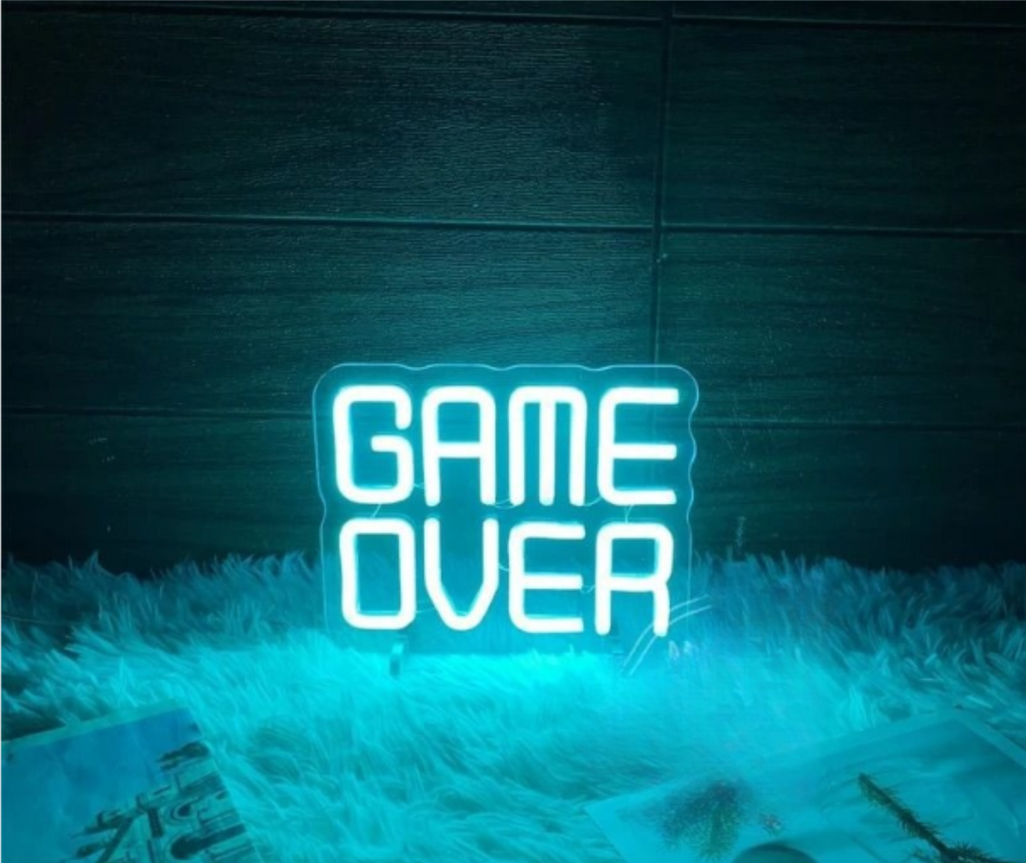 Game over neon lampada