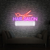Hair saloon neon