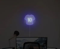 maglietta con numero neon