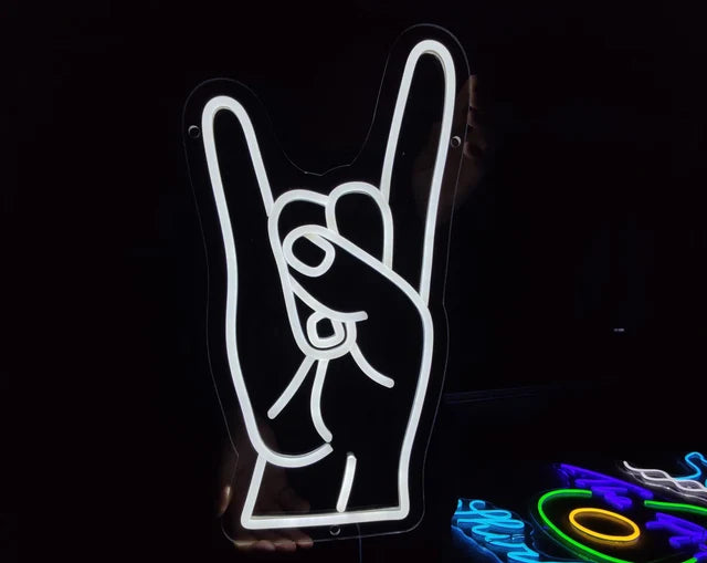 Tiè mano corna Neon