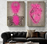 Scheletro quadro Neon