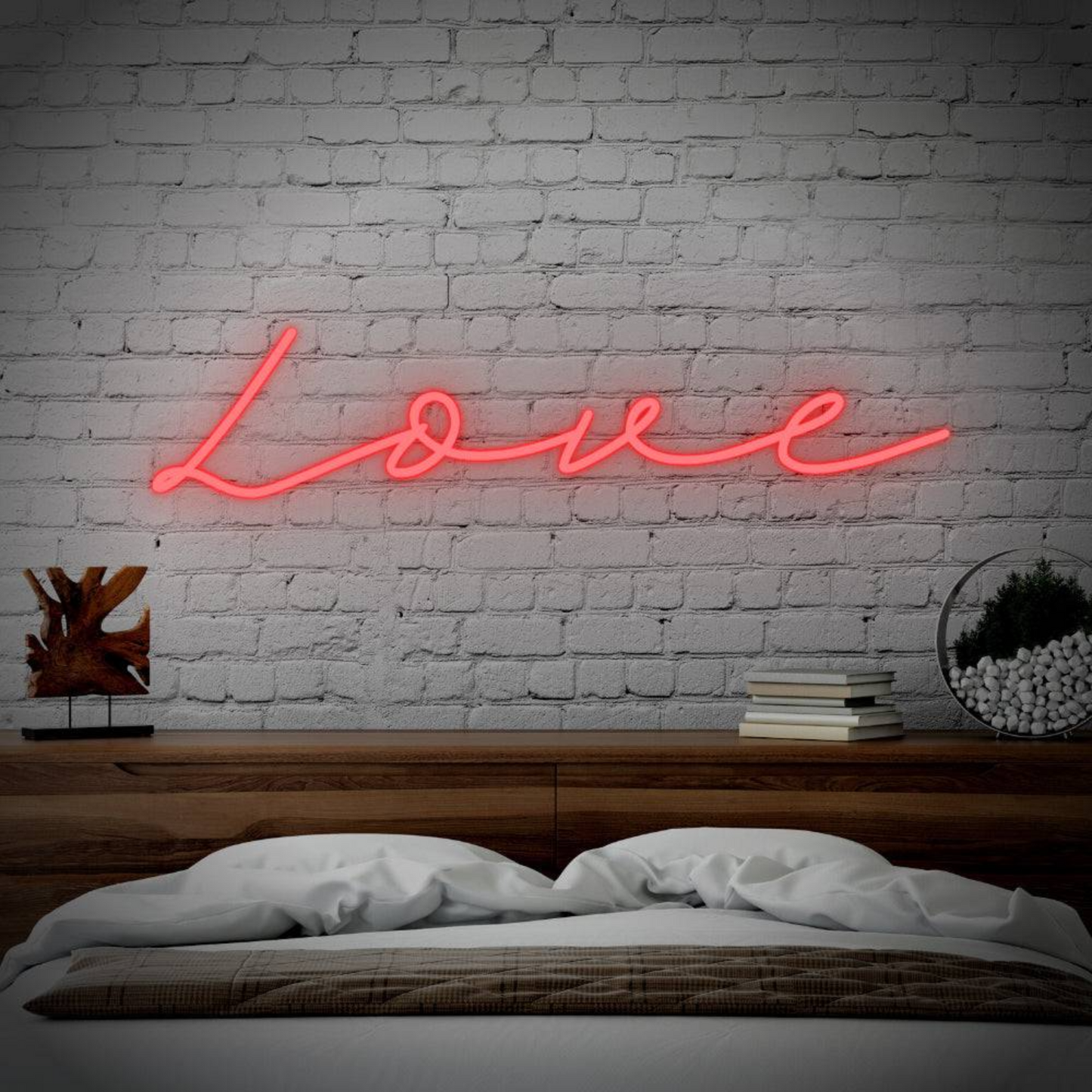 love allungato neon